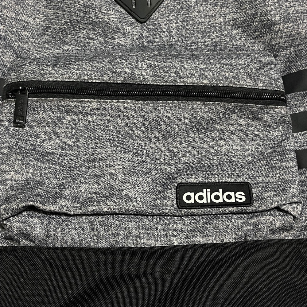 Adidas Black and Gray Drawstring Backpack - image 6